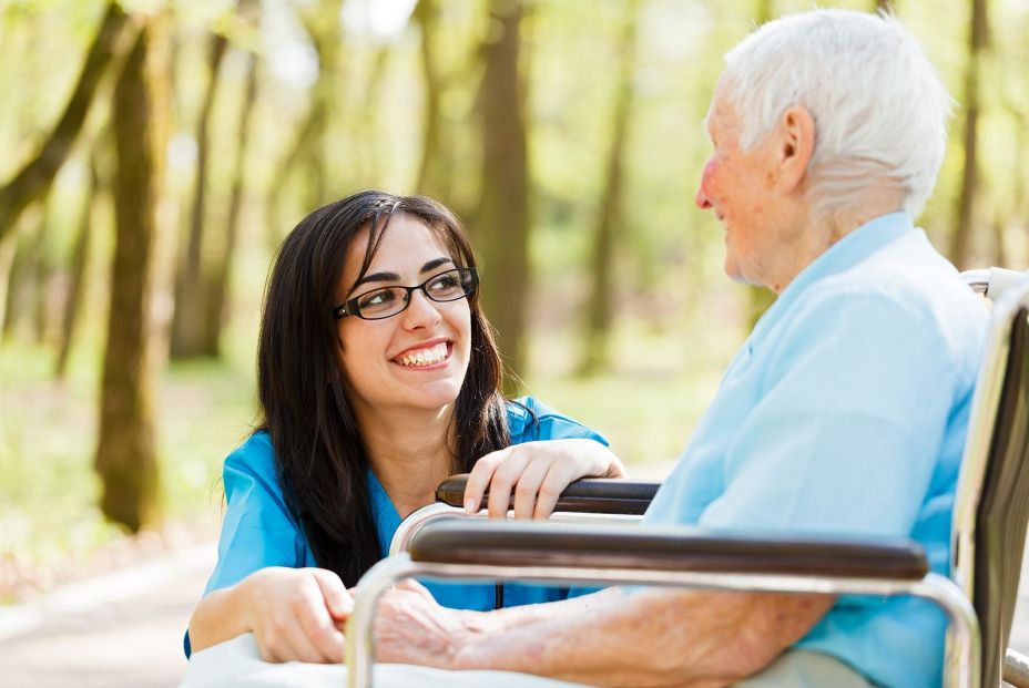 bigstock Laughing With Elderly Lady 45389788