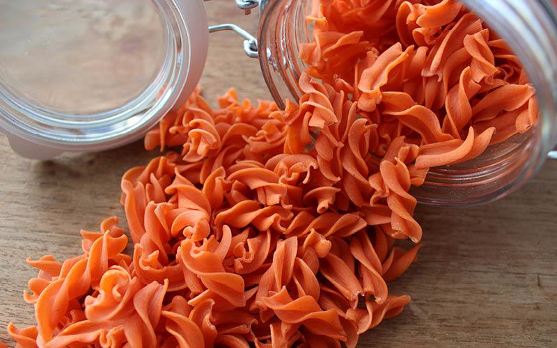 Pasta de lentejas rojas