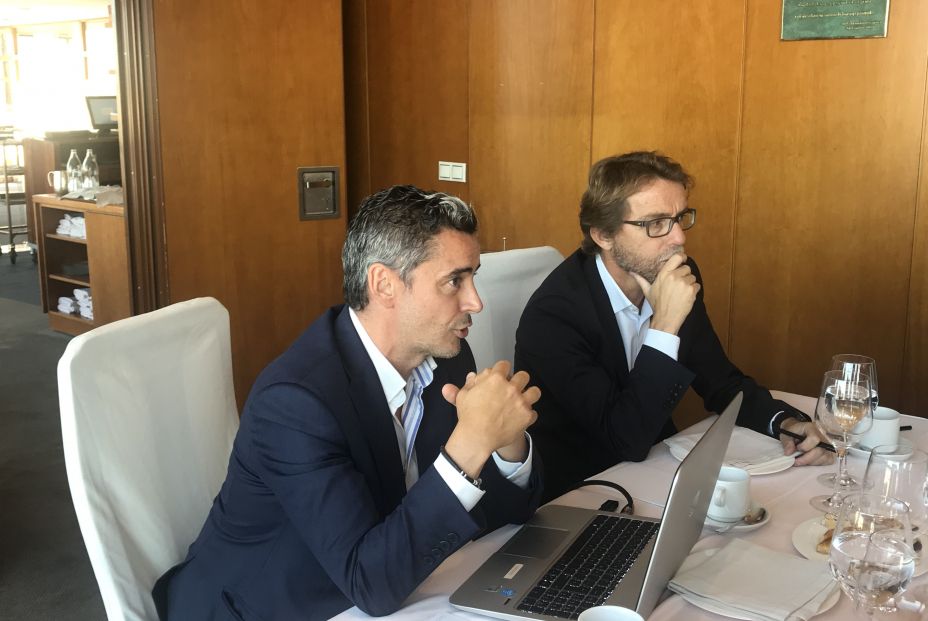 Sergio Seisdedos (Vittalias) y Albert Juan-Torres (Rentalias), en la presentación del informe sobre renta vitalicia