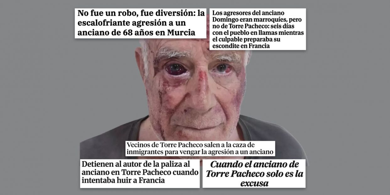 Edadismo mediático: paliza a un ¿anciano de 68 años? en Torre Pacheco