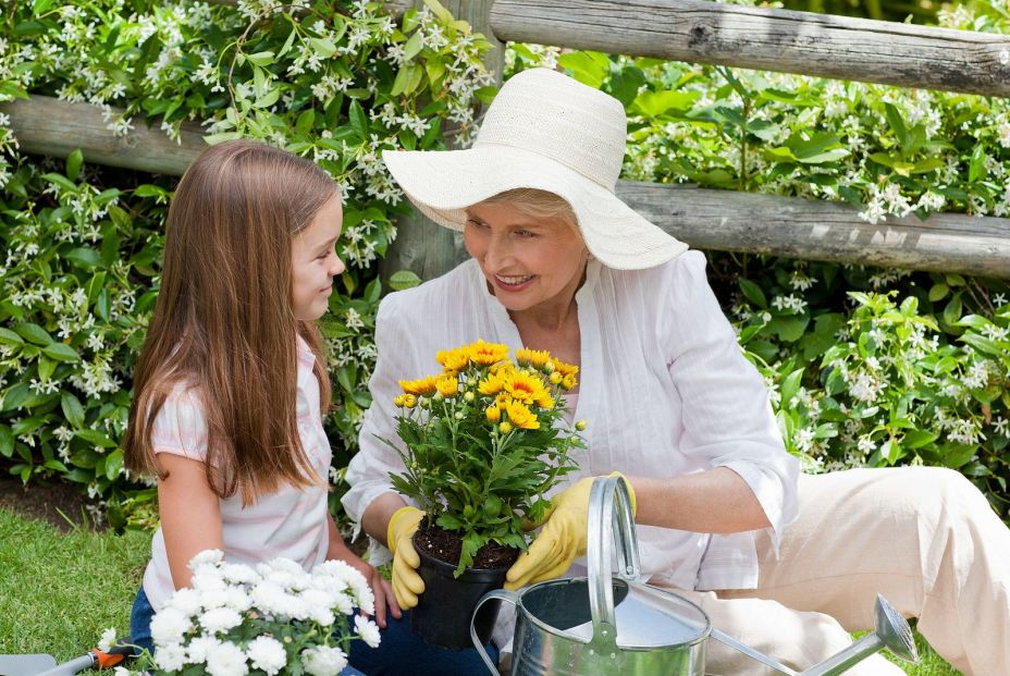 bigstock Grandmother with her granddaug 13804232