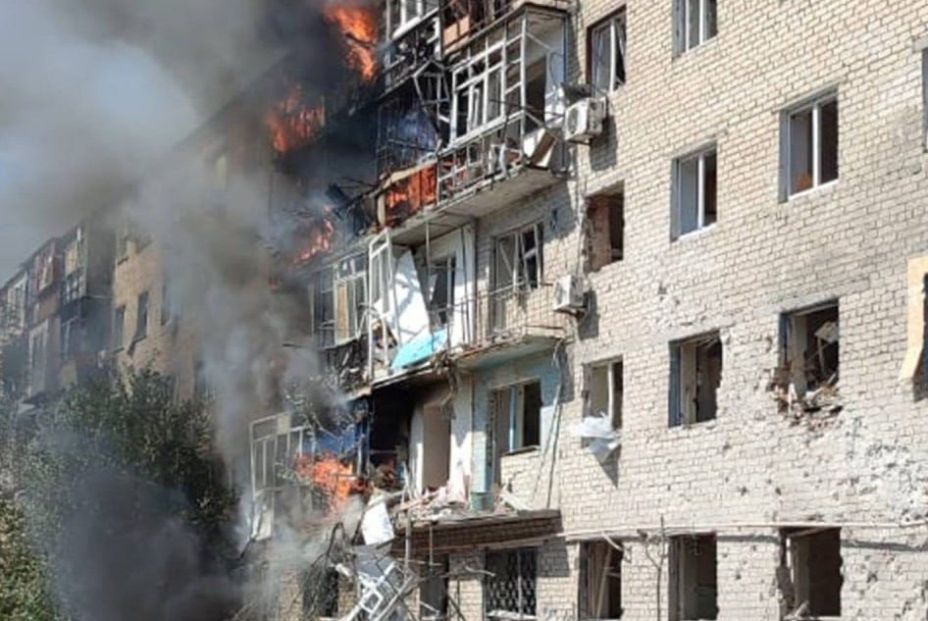 EuropaPress 6185898 edificio residencial bombardeado fuerzas rusas donetsk ucrania EuropaPress 6185898 edificio residencial bombardeado fuerzas rusas donetsk ucrania
