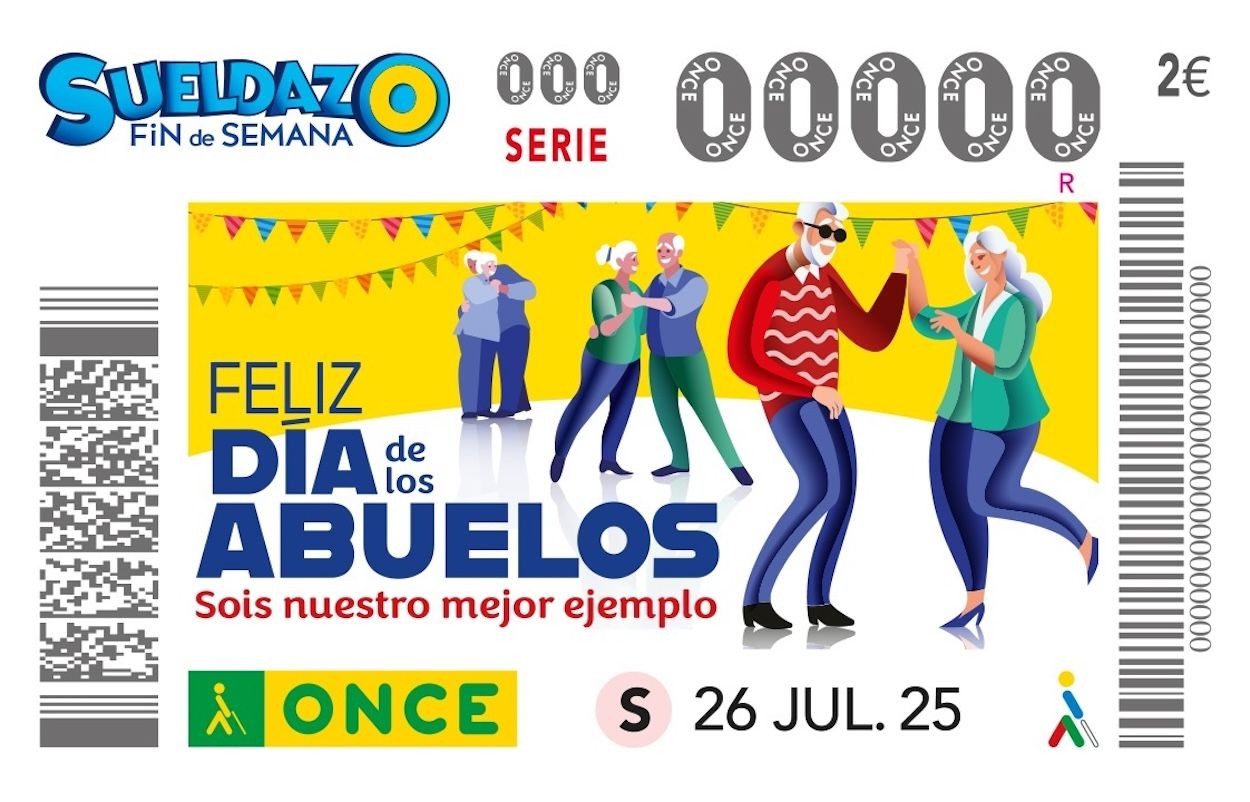 La ONCE dedica el cupón de este sábado al Día de los Abuelos: "Sois nuestro ejemplo"
