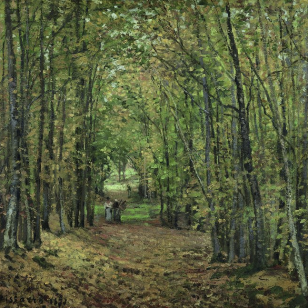Camille PissarroEl bosque de Marly, 1871 Camille PissarroEl bosque de Marly, 1871