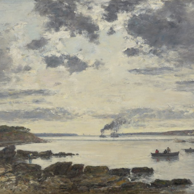 Eugène BoudinPuerto de Brest, 1870 Eugène BoudinPuerto de Brest, 1870