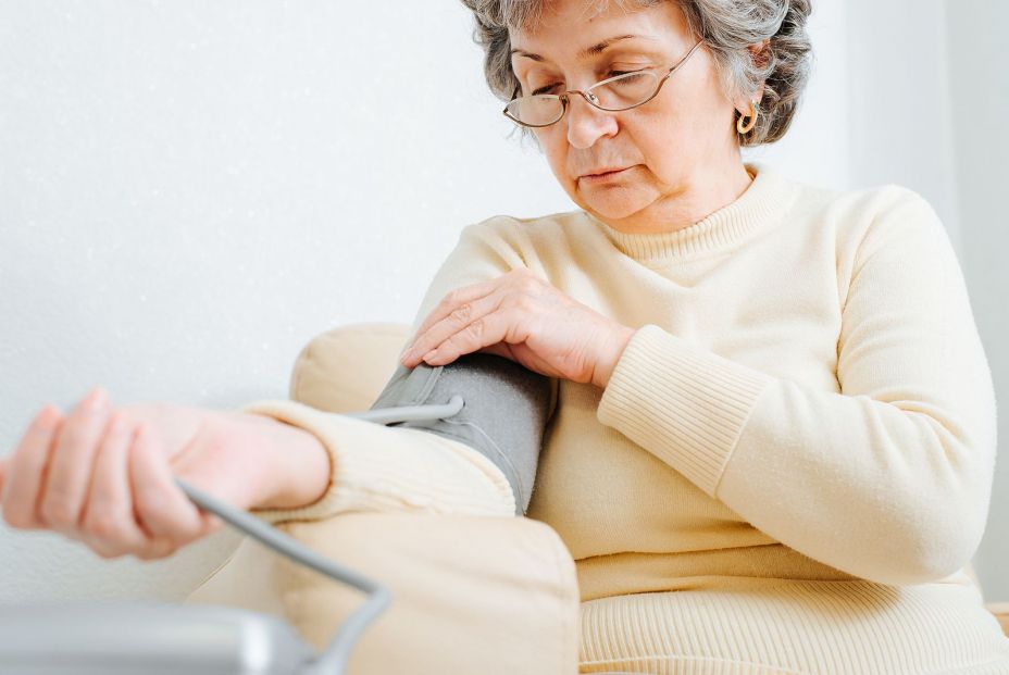 bigstock Elderly Woman Measuring Blood440891588