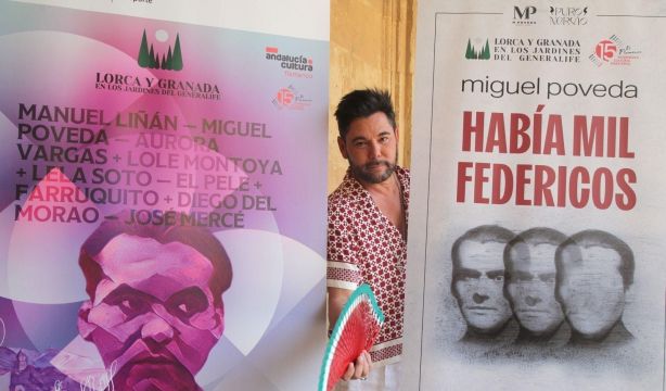 Miguel Poveda reivindica el "carácter infinito" de Lorca en la presentación de 'Lorca y Granada'