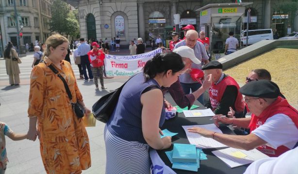 Los pensionistas vuelven a las calles de Bilbao para reclamar pensiones mínimas iguales al SMI