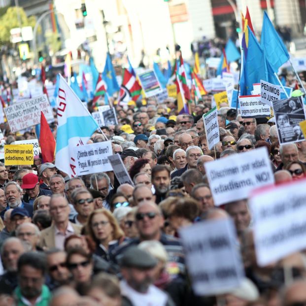 Manifestación en defensa de las pensiones