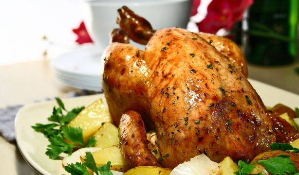 Pollo asado. Fuente: Bigstock