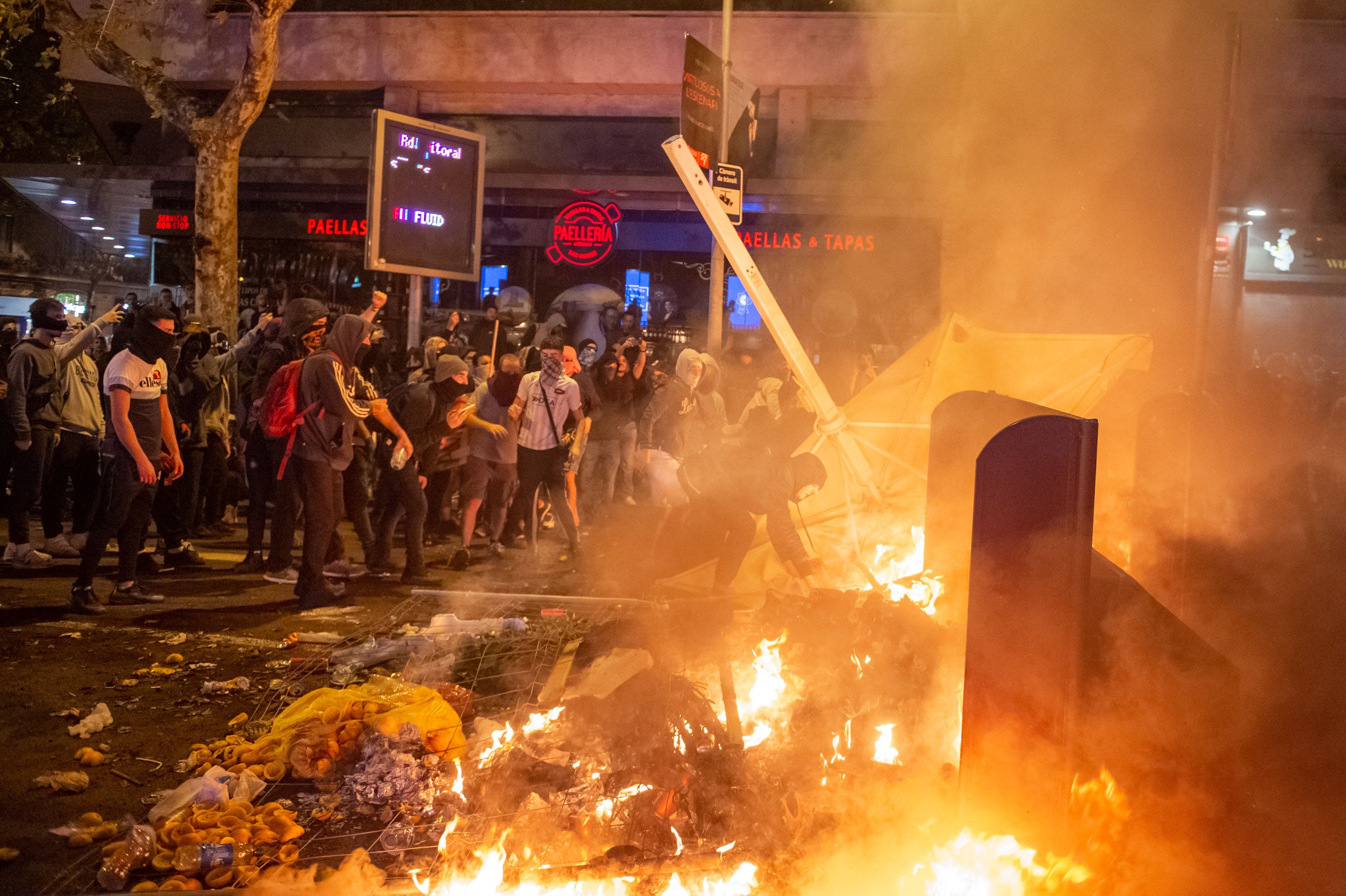Protestas en Barcelona contra la sentencia del Supremo por el 'procés'