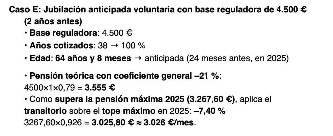 ejemplos pension 2025
