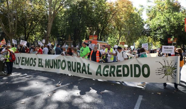El mundo rural clama contra el abandono de los pueblos y la falta de servicios públicos. Foto: EuropaPress