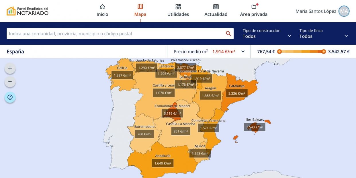 Los notarios presentan su Portal Estadístico de la Vivienda con precios reales del mercado (Consejo General del Notariado) Los notarios presentan su Portal Estadístico de la Vivienda con precios reales del mercado (Consejo General del Notariado)