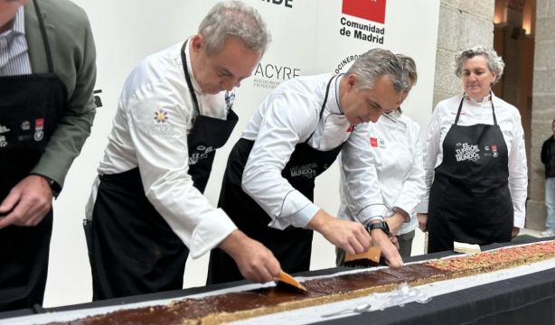 La Comunidad de Madrid, escenario de la elaboración del turrón más grande del mundo. Foto: Comunidad de Madrid