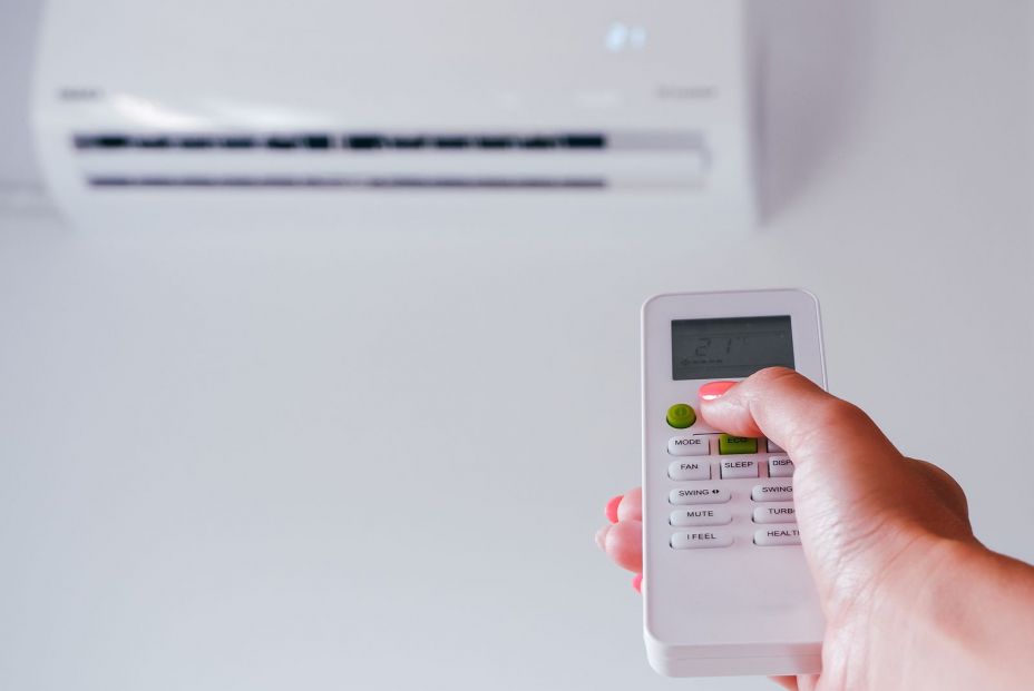 bigstock Air Conditioning A Woman Hold 426930146