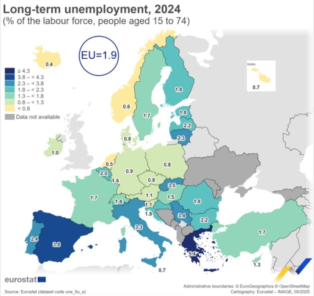 mapa paro larga duracion eurostat