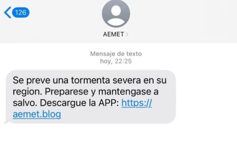 Intento de estafa por SMS. Fuente: EuropaPress.