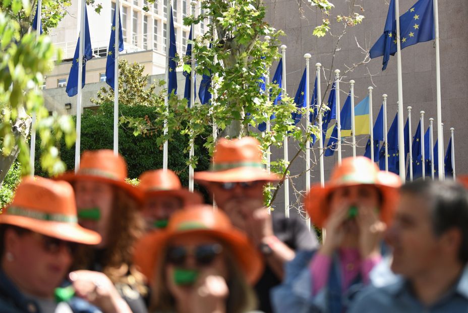 EuropaPress 6735598 varias personas concentracion agricultores convocada union pequenos