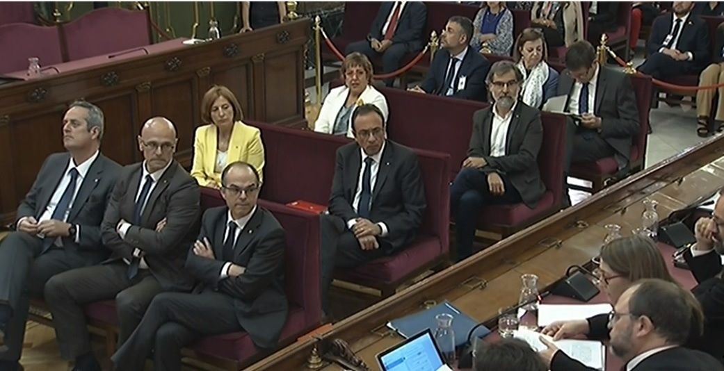 Los acusados en el juicio por el procés en el Tribunal Supremo. Foto: EuropaPress Los acusados en el juicio por el procés en el Tribunal Supremo. Foto: EuropaPress