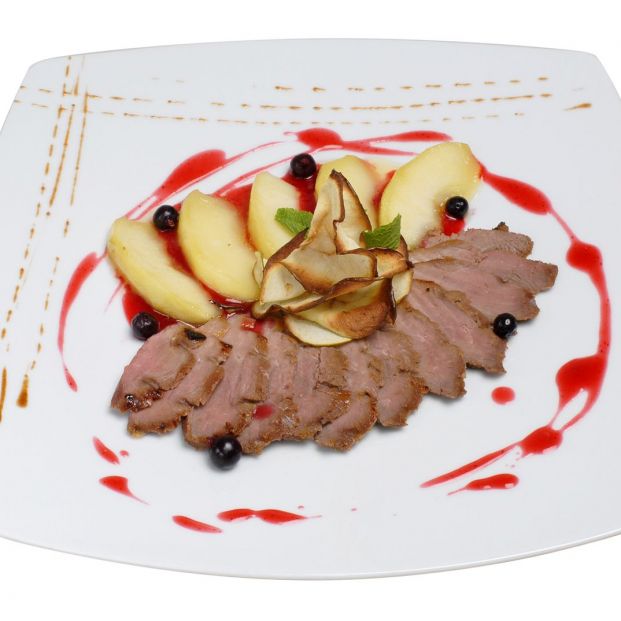 Filetes de cerdo con manzana