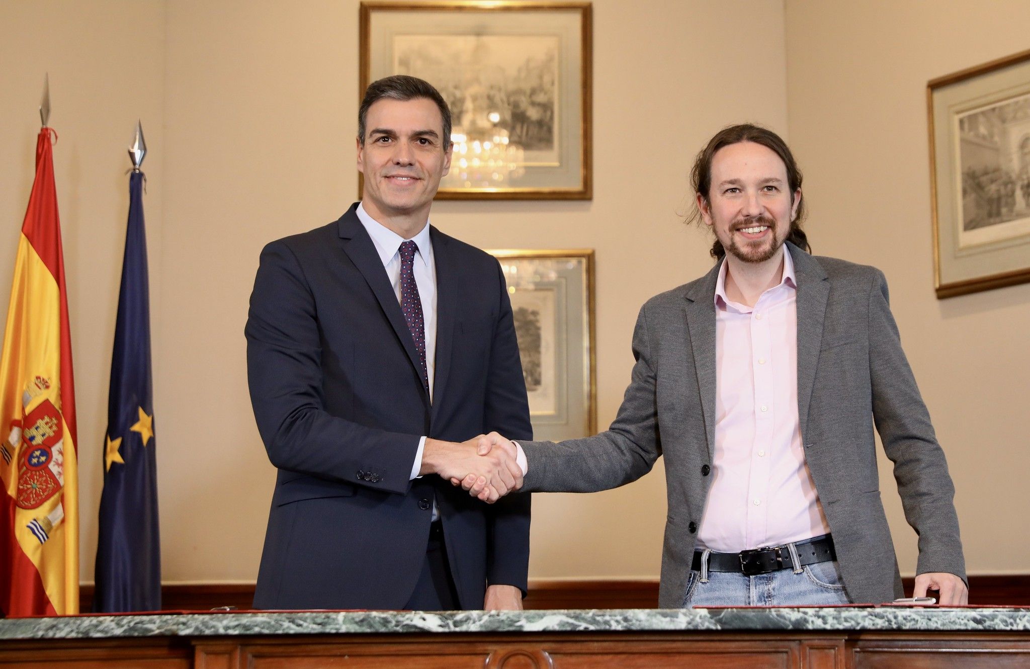 Pedro Sánchez y Pablo Iglesias
