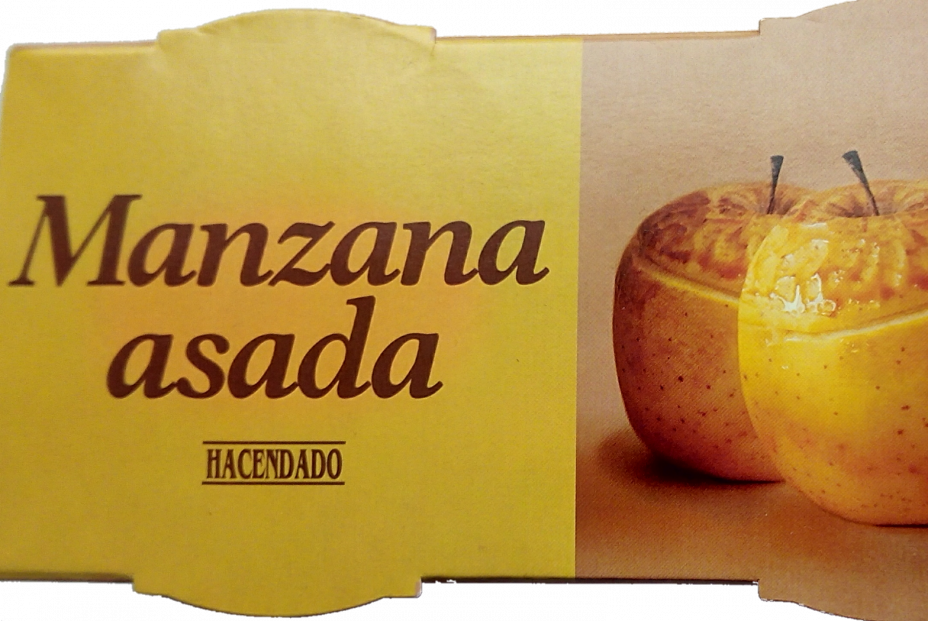 Manzana asada. Manzana asada.