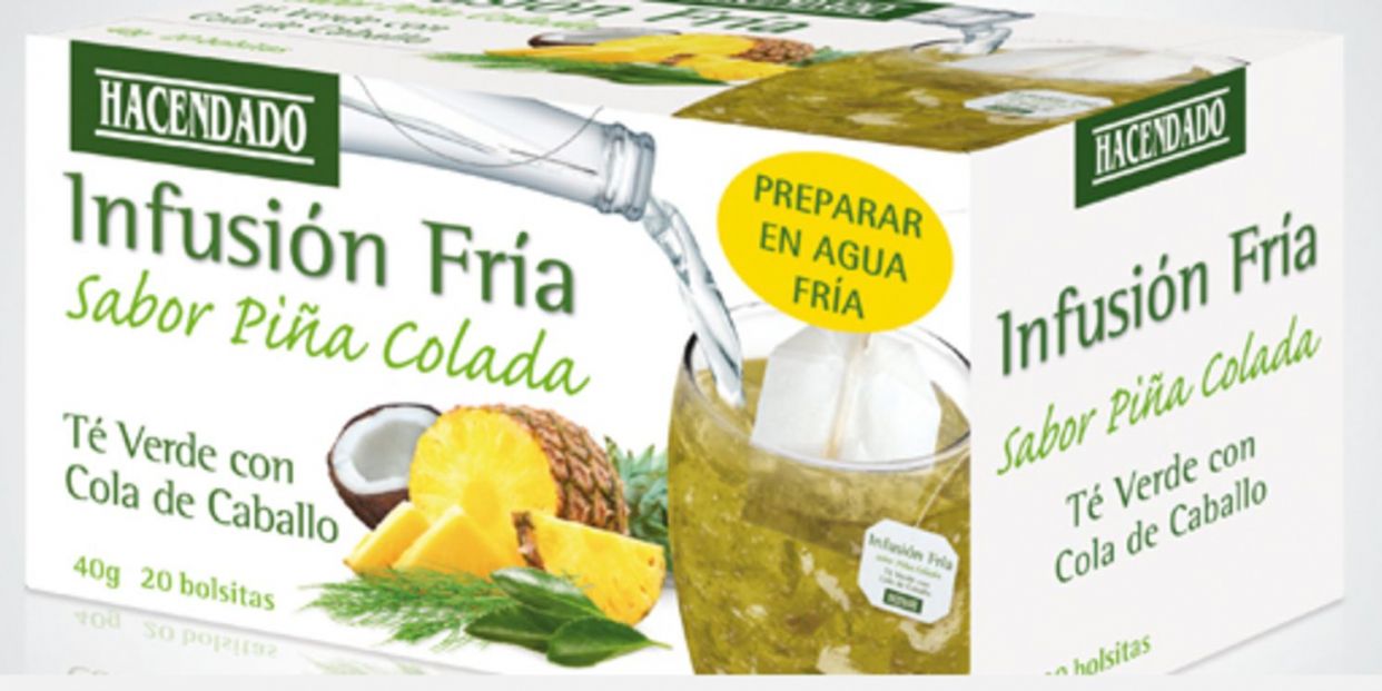 Infusión fría sabor piña colada Mercadona.