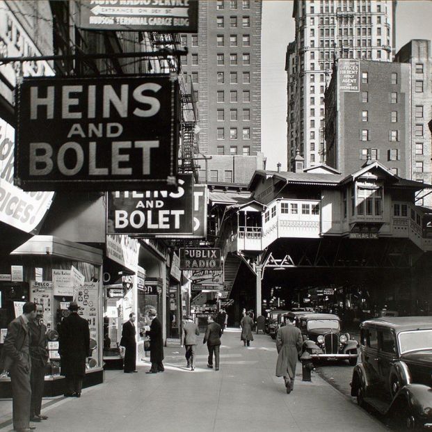 Fotografía del trabajo 'Changing New York' (Berenice Abbott)