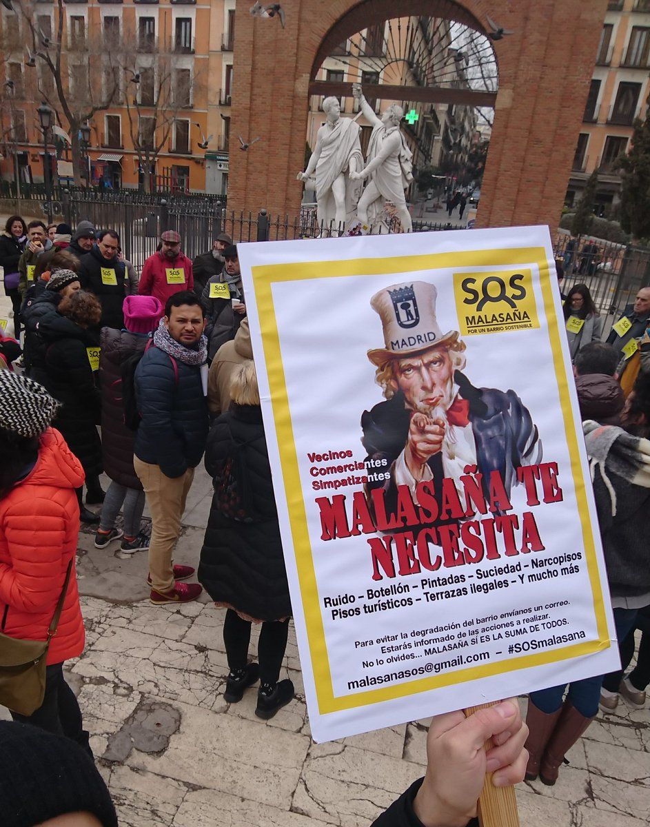SOS Malasaña: “Queremos un compromiso político que garantice los derechos de los vecinos"