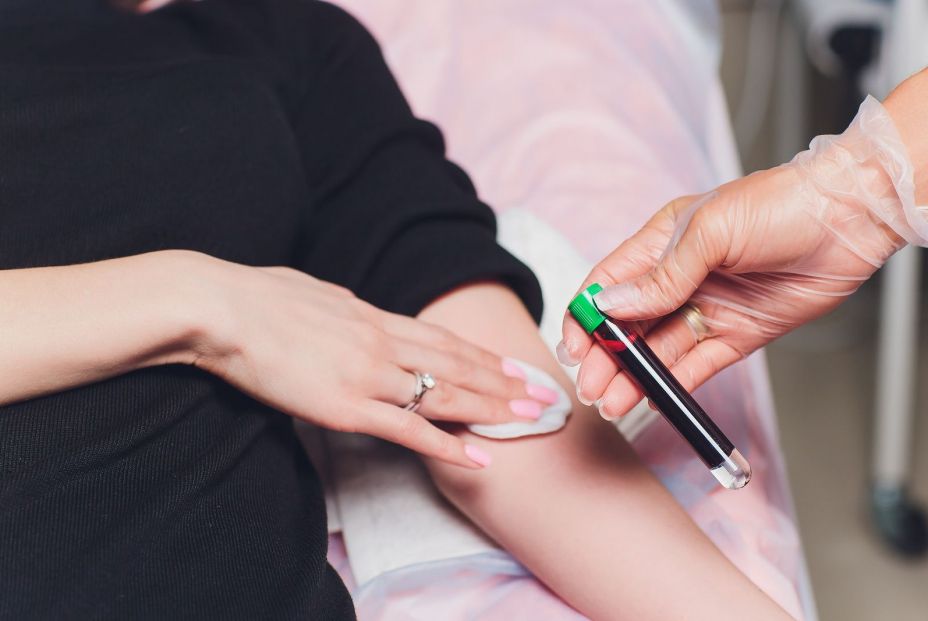 Hematomas con un análisis de sangre Hematomas con un análisis de sangre