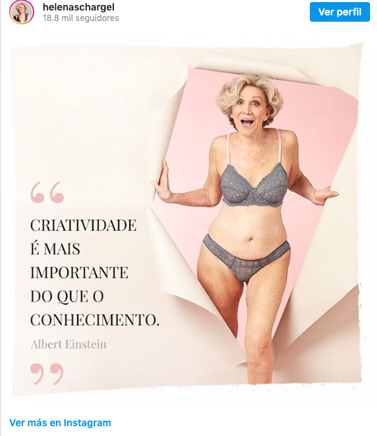 Una octogenaria diseñadora de lencería y modelo de sus diseños busca dar visibilidad a las mayores Una octogenaria diseñadora de lencería y modelo de sus diseños busca dar visibilidad a las mayores