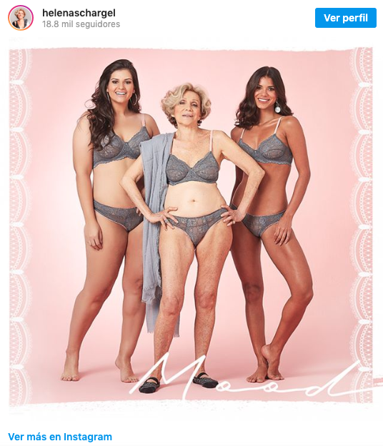 Una octogenaria diseñadora de lencería y modelo de sus diseños busca dar visibilidad a las mayores Una octogenaria diseñadora de lencería y modelo de sus diseños busca dar visibilidad a las mayores