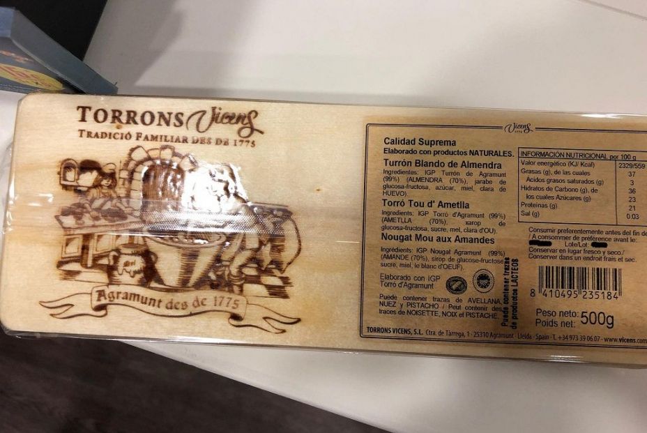 EuropaPress 2560738 Turrón blando de almendra por el que se ha activado una alerta alimentaria en varias comunidades entre ellas está Galicia