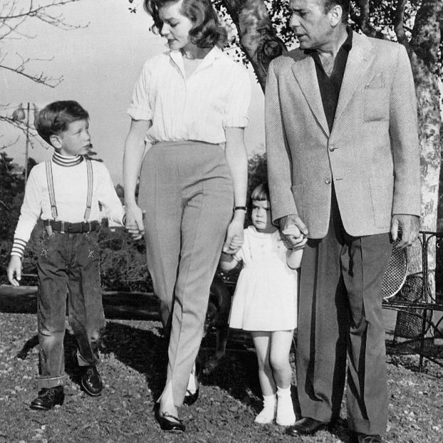 Bogart, Bacall y sus dos hijos Bogart, Bacall y sus dos hijos