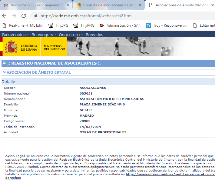 Registro Nacional de Asociaciones Registro Nacional de Asociaciones