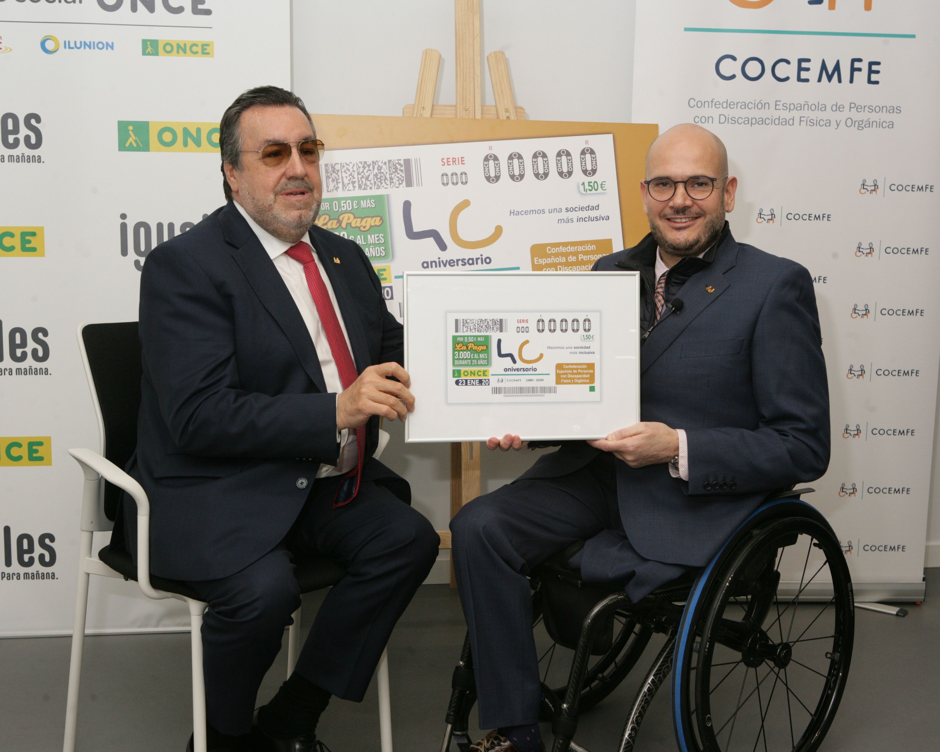 El cupón de la ONCE celebra el 40 aniversario de COCEMFE