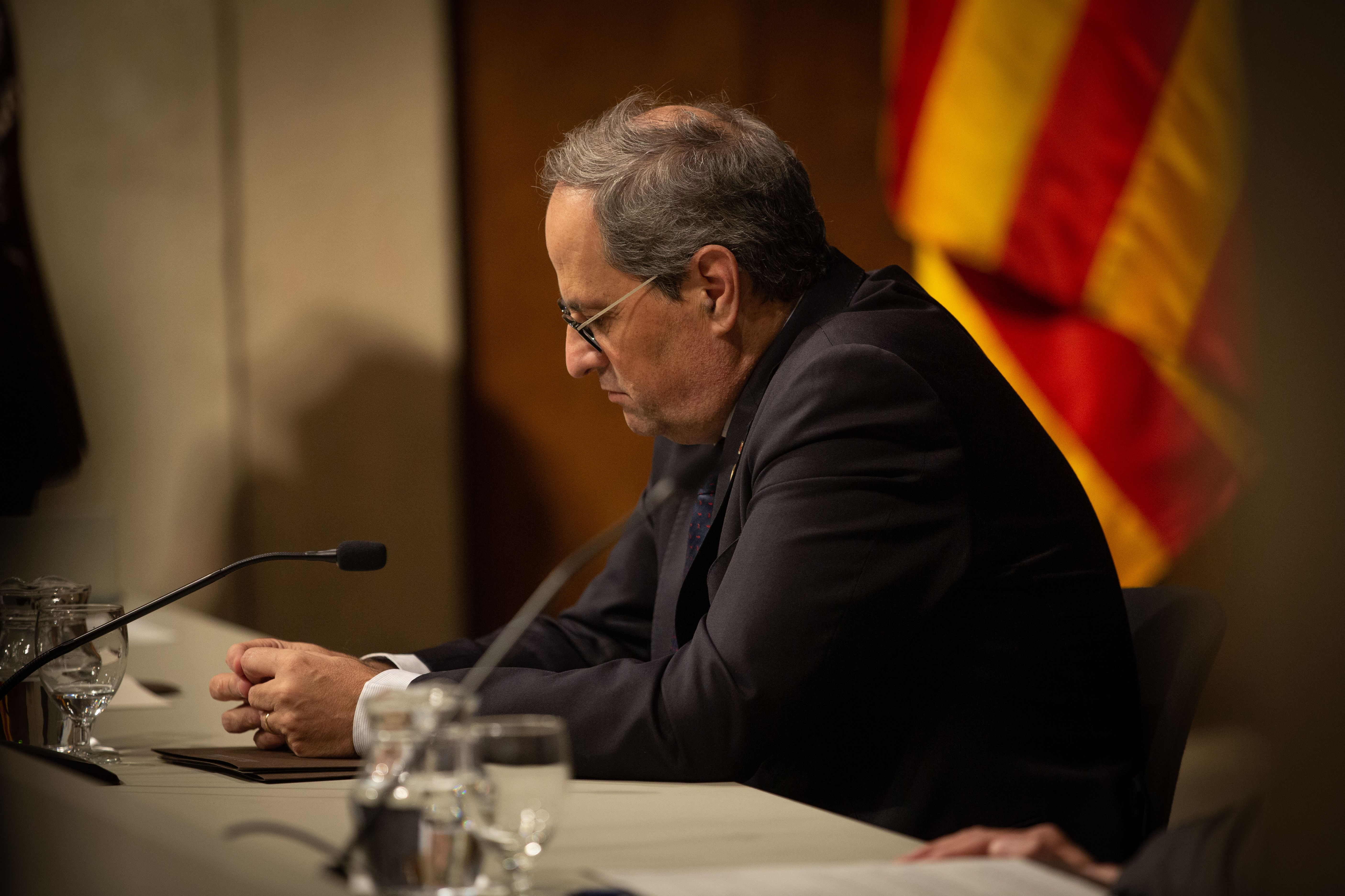 El Supremo acuerda por unanimidad mantener a Quim Torra inhabilitado como diputado