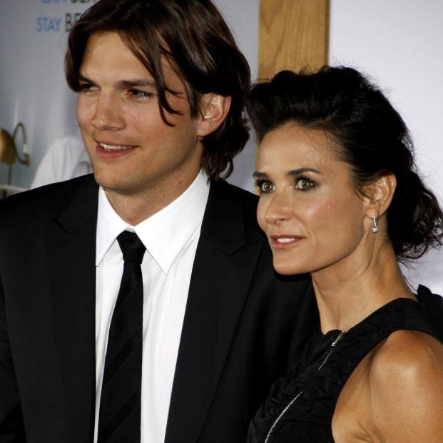 Demi Moore con Asthon Kutcher Demi Moore con Asthon Kutcher