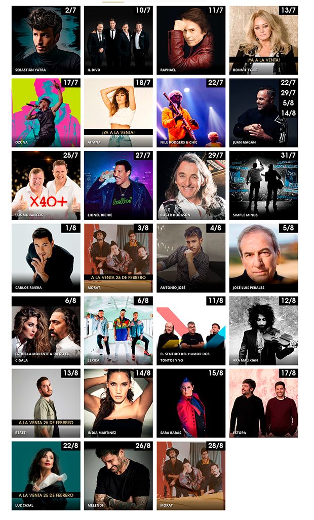 Beret y Luz Casal, nuevas confirmaciones en Starlite 2020 Beret y Luz Casal, nuevas confirmaciones en Starlite 2020