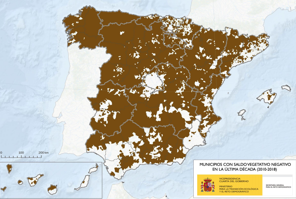 Saldo vegetativo negativo Saldo vegetativo negativo