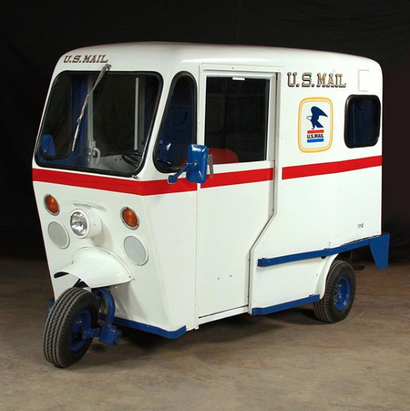 Carrito de los años sesenta para el reparto del correo estadounidense 