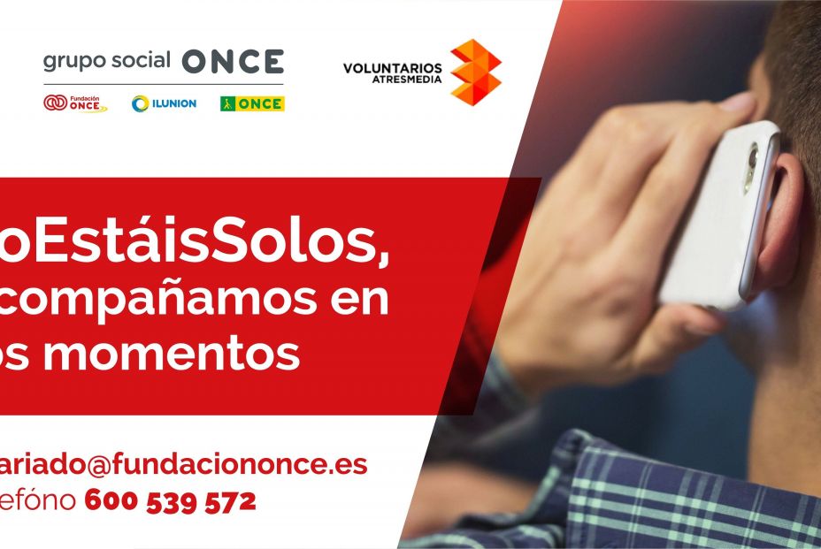 #NoEstaisSolos. Foto: EuropaPress #NoEstaisSolos. Foto: EuropaPress