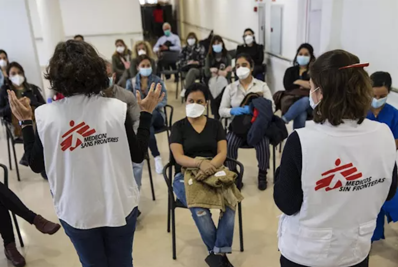 Formadores de Médicos sin fronteras. Foto: EuropaPress
