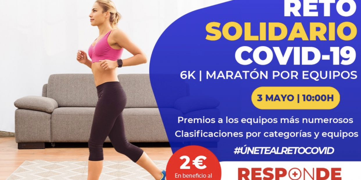 Maratón solidario en casa