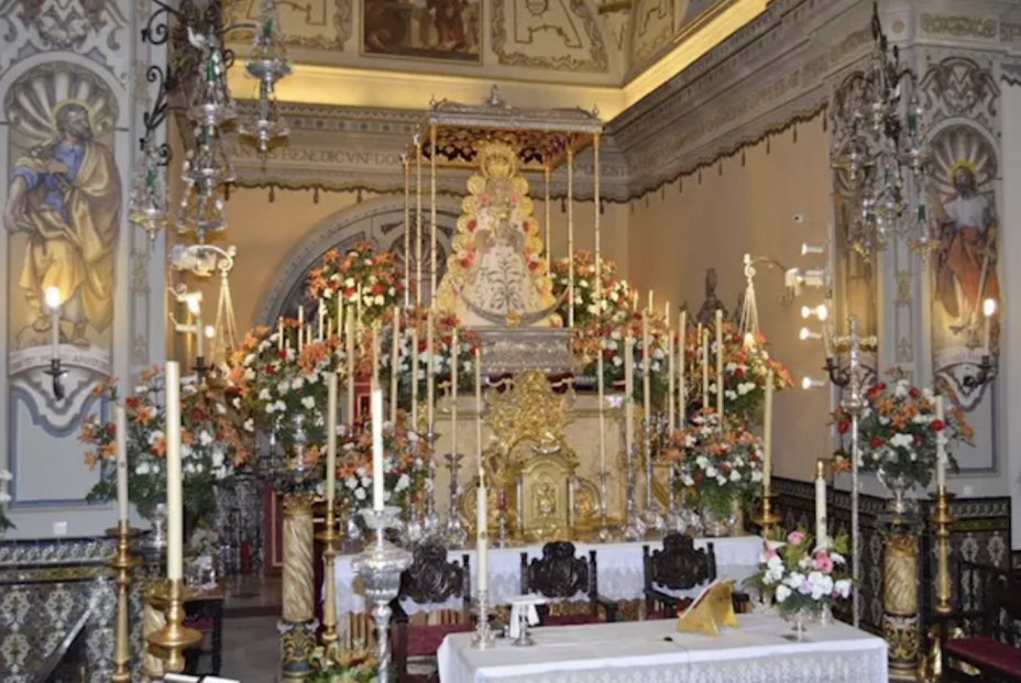 La Virgen del Rocío, en la parroquia de la Asunción. - EUROPA PRESS
