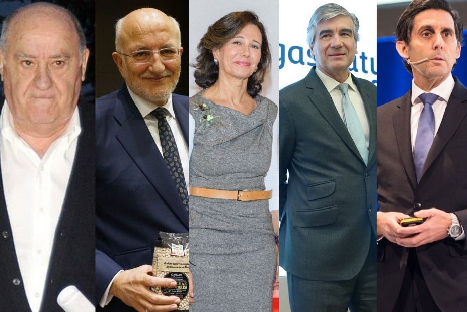 Ortega, Pallete, Roig, Reynés y Botín, líderes empresariales más comprometidos contra el Covid-19 Ortega, Pallete, Roig, Reynés y Botín, líderes empresariales más comprometidos contra el Covid-19