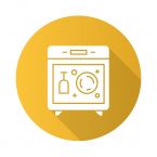 bigstock Dishwasher Yellow Flat Design368330176