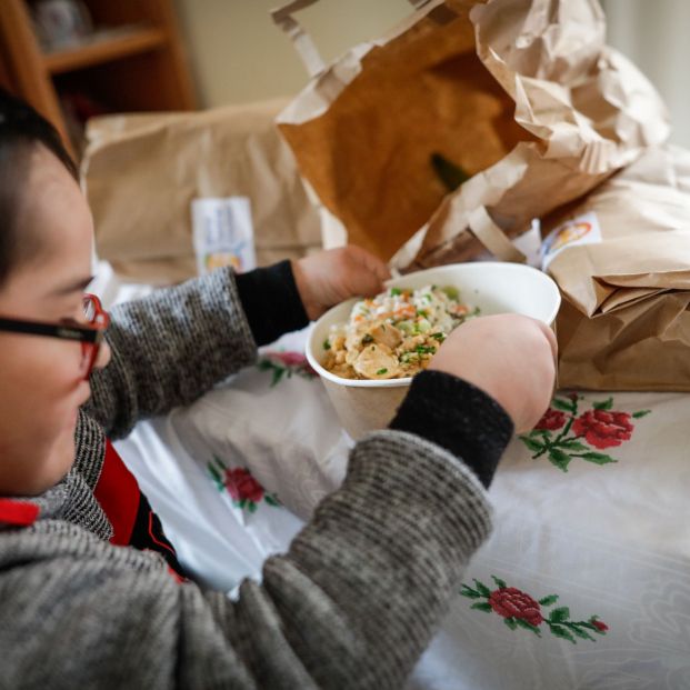 Menú del chef José Andrés. Foto: Europa Press Menú del chef José Andrés. Foto: Europa Press