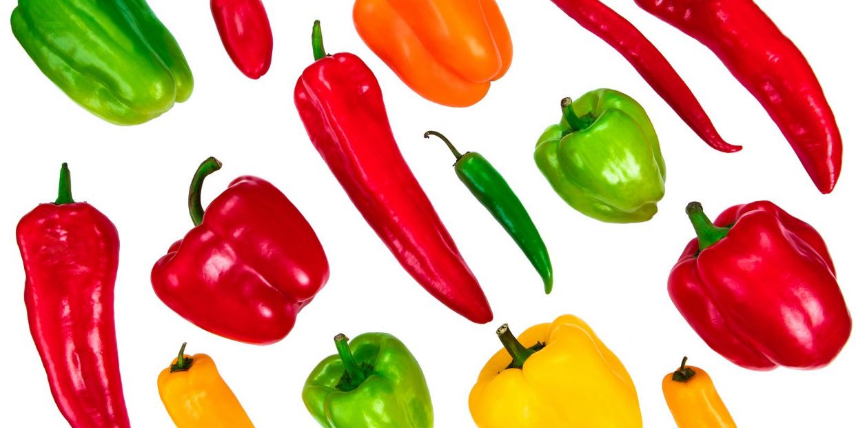 bigstock Many Types Of Peppers Colorfu 358775861